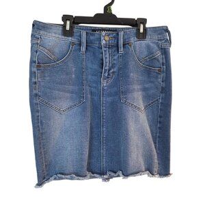 Liverpool Los‎ Angeles Stretch Denim Skirt Size 4 Waist 27
